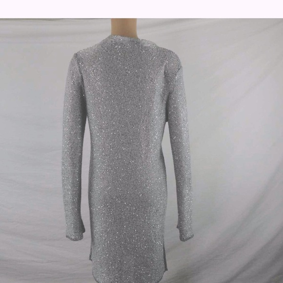 White House Black Market Sequined Open Front Cardigan size medium - Picture 6 of 10